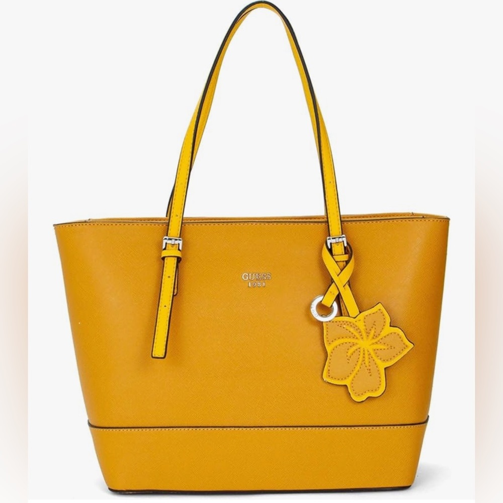 Guess Women’s Mustard Yellow Chandler Tote Purse